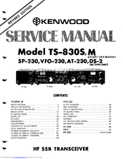 Details about   Kenwood HF Remote Model VFO-230 Instruction Manual 