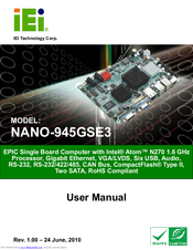 IEI Technology NANO-945GSE3 User Manual