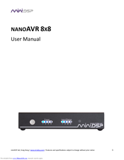 miniDSP NANOAVR 8X8 User Manual