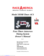 RaceAmerica 3850B Timer AC4 Owner's Manual