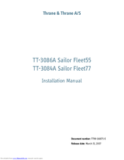 Thrane&Thrane TT-3086A Sailor Fleet55 Installation Manual