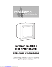 Real Flame Captiva 600 Installation & Operating Manual