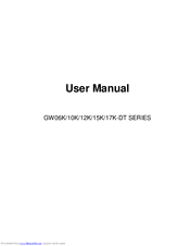 Jiangsu GoodWe Power Supply Technologu Co. GW12K-DT Series User Manual