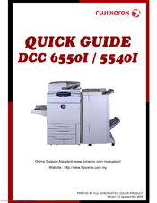 Fuji Xerox DCC 5540I Quick Manual