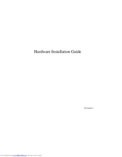Axus SA-08P Hardware Installation Manual