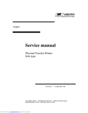 Valentin Solo type Service Manual