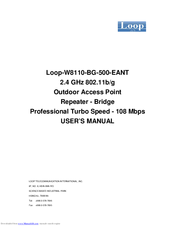 Loop Telecom Loop-W8110-BG-500-EANT User Manual