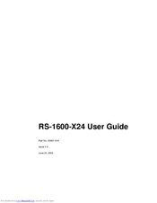 Impediment RS-1600-X24 User Manual
