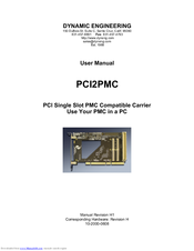 Dynamic Engineering PCI2PMC User Manual