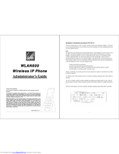 BCM WLAN600 Administrator's Manual