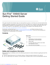 Sun Microsystems SUN FIRE X4640 Getting Started Manual