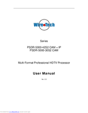WireTech PSDR-5000-30S2 CAM Series User Manual