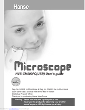 Hanse MicroScope HVS-CM500PC User Manual