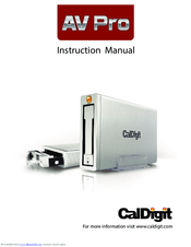 CalDigit AV Pro Instruction Manual
