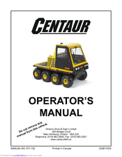 Centaur CENTAUR Operator's Manual