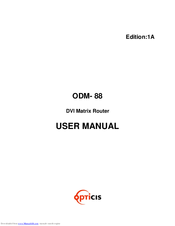 opticis ODM-88 User Manual