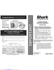 Shark V1935Q Instructions For Use Manual