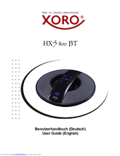 Xoro HXS 800 BT User Manual