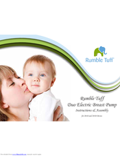 Rumble Tuf Duo Electric Breast Pump Instructions & Assembly