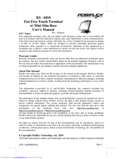 POSIFLEX KS - 6810 User Manual