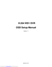 DynaColor SL H.264 WD1 Setup Manual