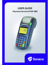 Sonera PAX S80 User Manual