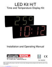 Simple Sign LED Kit H/T Installation And Operating Manual