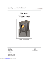 Hamlet Woodstock Operating & Installation Manual