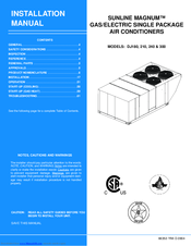 Unitary Products Group SUNLINE MAGNUM DJ180 Installation Manual