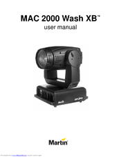 Martin MAC 2000 Wash XB User Manual