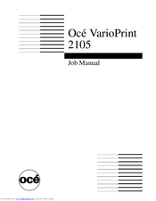 Oce VarioPrint 2105 Manual For Use