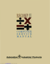 Autonetics RECOMP II Service Manual