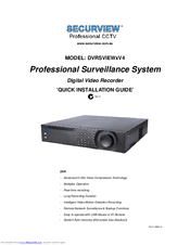 SecurView DVRSVIEWxV4 Quick Installation Manual