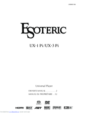 Esoteric UX-1 Pi Owner's Manual