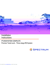 Spectrum PTL RO System Installation Instructions Manual