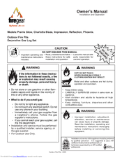 Firegear Reflection Owner's Manual