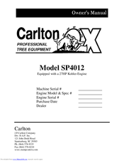 Carlton SP4012 Owner's Manual