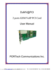 PORTech DuMV@PC User Manual