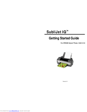 Sawgrass SubliJet IQ Getting Started Manual