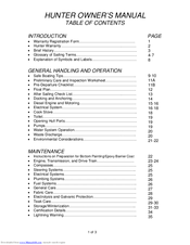 HUNTER Marine 2006 H46 Owner's Manual