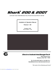 Electro Industries Shark 200T Installation & Operation Manual