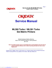 OKIDATA ML391 Turbo Service Manual