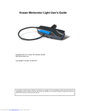 Kvaser Memorator Light User Manual