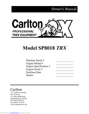 Carlton SP8018 TRX Owner's Manual