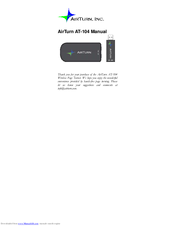 AirTurn AT-104 Manual