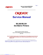 OKIDATA ML390 Turbo Service Manual