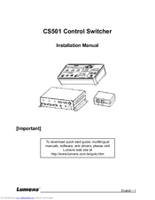 Lumens CS501 Installation Manual