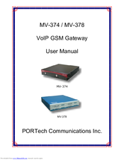 PORTech MV-378 User Manual