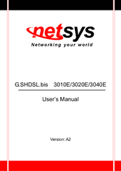 netsys G.SHDSL.bis 3020E User Manual