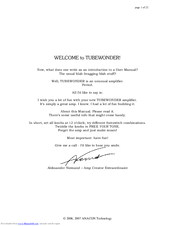 Anacon TUBEWONDER User Manual